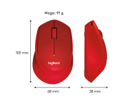 LOGITECH M330 czerwona - 329392 - zdjęcie 11